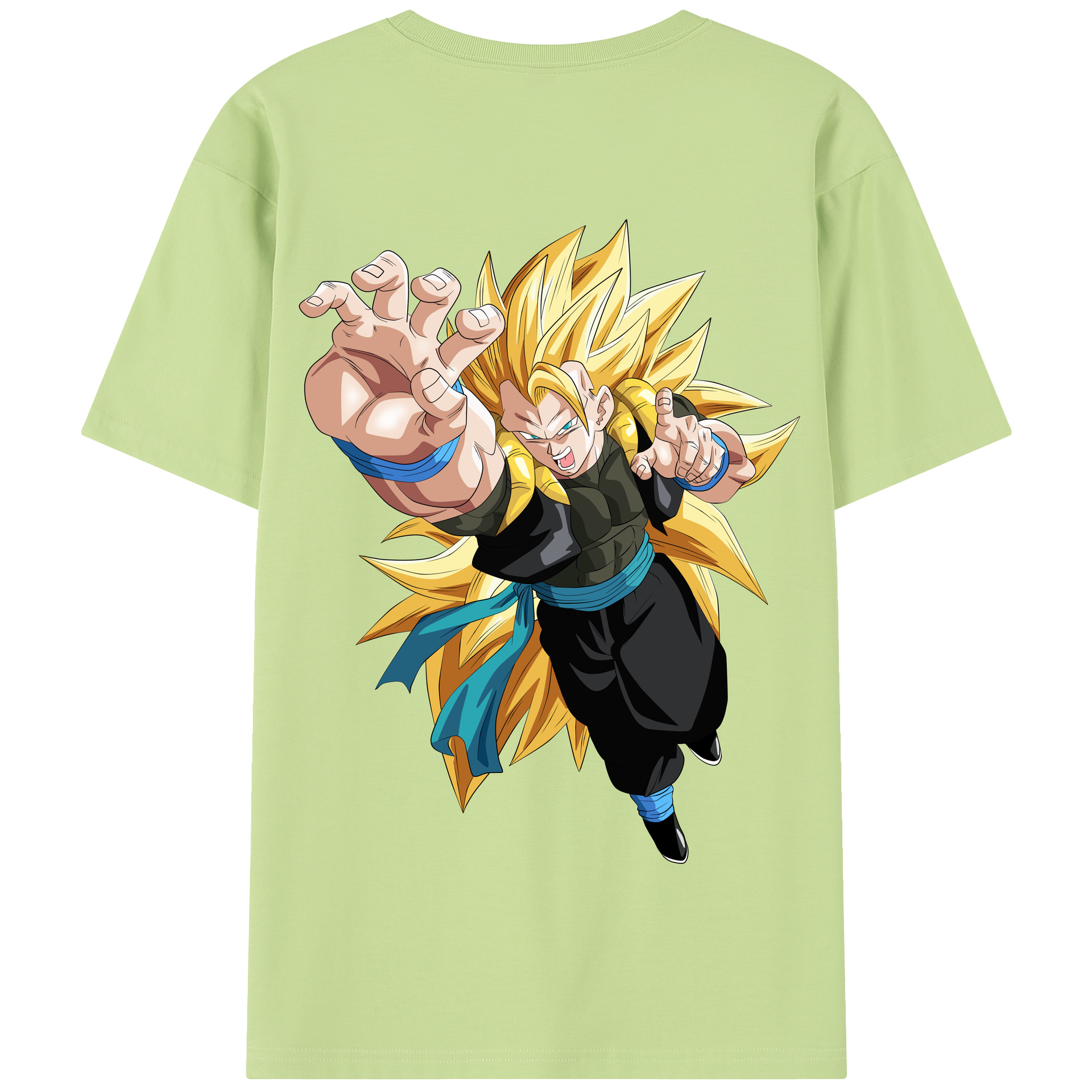 （画像用） ドラゴンボール ベジータ四世（Bejīta Yonsei）DRAGON BALL Vegeta IV 綿100％半袖Tシャツ（背面プリント）
